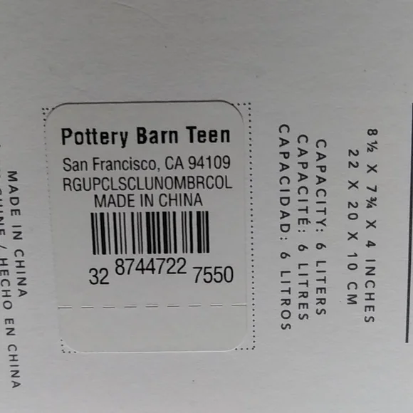 Pottery Barn Teen Recycled Gear Up Collection Classic Lunch Bag - Picture 3 of 5